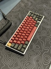 CNC Aluminum Mechanical Keyboard w/Holy Pandas & Samurai Keycaps (KBD67V2 MKII) picture
