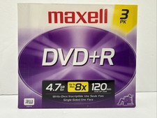 Maxell  DVD+R 3 pack 4.7GB up to max 8X 120 min-New picture