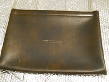 brown faux leather portfolio picture