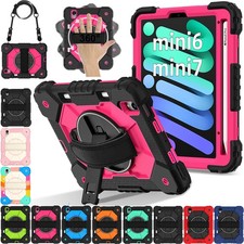 Fr Apple iPad mini 7/6th Gen 2024 (A17 Pro) Case Kids Heavy Duty Stand Cover✨- picture