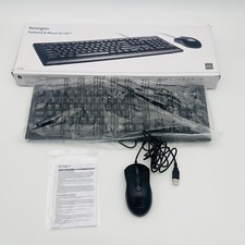 Kensington K72436AM/K72436ES Keyboard & Mouse Desktop Set, Wired USB, Black picture