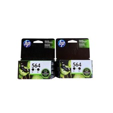 HP 564 Black Ink Cartridges 2 Twin Packs 4 Total OEM Sealed Expired 2015 2017 picture