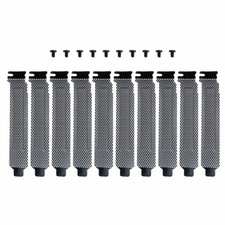 10 Pack Black Steel Vented PCI Slot Covers Blanking Plates with Mounting Screws picture