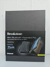 Brookstone Bluetooth Keyboard Pro for IPad Mini, Black, Brand NEW picture
