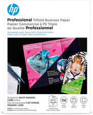 HP Professional Tri-Fold Business Paper, Glossy, 8.5X11 In, 48 Lb, 150 Sheets, W picture