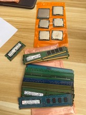 6 Intel CPUs, Core i5, Core i7, Xeon, Pentium / 21 Ram sticks deferent brands picture