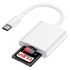 for iPhone 17e 17 17 Max, SD Card Reader for iPhone 16e 16 Max Plus 15 iPad M... picture