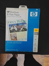 HP Brochure & Flyer Paper 8.5x11 Glossy 48lb Heavyweight Inkjet Photo Quality picture