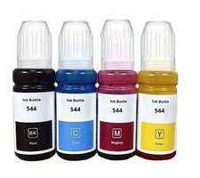 VC Set of 4 pack Ink Bottles T544 544 for L3110 L3150 L3108 L3119 L3158 picture