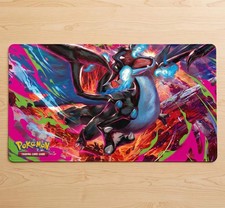Mega Charizard X Colourful Pokemon Large Gaming mousepad Mousepad TCG picture