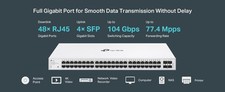 TP-Link 48-Port Gigabit Smart Switch 4 SFP Slots | Small Business | Festa FS352G picture