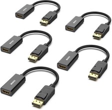 BENFEI 4K DisplayPort to HDMI Adapter 5 Pack, Uni-Directional DP 1.2 Black  picture