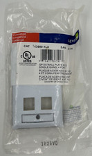 LEVITON 4-PORT single gang  QUICKPORT  SS WALLPLATE W/ ID WINDOW 43080-1L4   picture