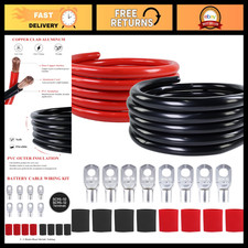Heavy Duty 2/0 AWG Battery Power Cable, 5ft, Dual Color Black/Red, High Performa picture