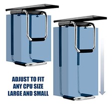 Mount-It Heavy Duty Under Desk Computer Mount, Adjustable CPU Holder with - picture
