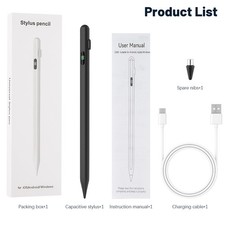 Universal Digital Stylus Pen For iPad Android Phone Tablet Capacitive Pen Black picture