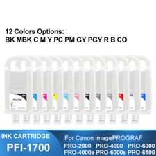 PFI1700 Refillable Ink With Chip For Canon PRO-2000/2100/4000/4000S/6000/6100 picture
