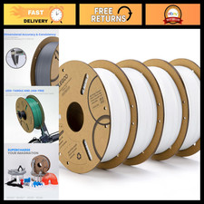 High-Quality 1.75mm White PLA 3D Printer Filament - 4KG Spool for Smooth Printin picture