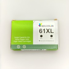Relcolor 61XL Black Ink Cartridge 2 Pack picture