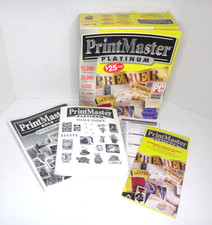 VINTAGE Mindscape PrintMaster Platinum 6 CD Graphic Clip Art Software Windows PC picture