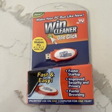 Win Cleaner One Click PC Cleaner Speed Boost USB As See On TV NEW AND SEALED picture
