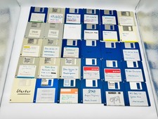 💾 Floppy Disks Bundle 3.5 Inch 31 Pieces Atari MS-DOS Software Games Box picture