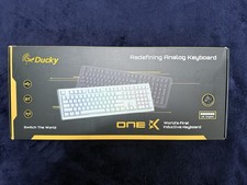 BRAND NEW Ducky One X Wireless Magnetic Gaming Keyboard - White picture