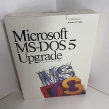 Vintage Microsoft MS-DOS 5.0 Upgrade 3.5