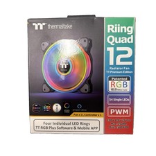 Thermaltake Riing Trio 12 RGB PWM 120mm Case Fans 3-Pack w/ Controller picture