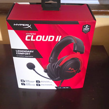 HyperX Cloud II Wired Over-Ear Gaming Headset Surround Sound 3.5mm Boom Mic picture