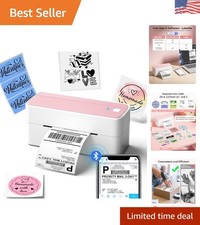 Compact Bluetooth Thermal Printer for Shipping - Monochrome, Fast and Reliable picture