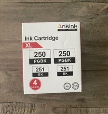 4 Pack Ankink Ink Cartridge XL 250/251 - Brand New picture