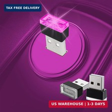 2 Pcs USB LED Car Interior Atmosphere Lamp, Night Light Led Decoration Light Amb picture