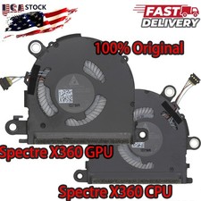 OEM CPU GPU Inter Cooling Fan for HP Spectre X360 13-AW TPN-Q225 13-AW0091NA US picture