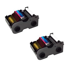 Fargo Printer YMCKO Color Ribbons for DTC1000 and DTC1250e - 2 Pack Bundle picture