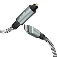 Adoreen Unidirectional USB C to Toslink Digital Optical Audio 10FT, Black picture
