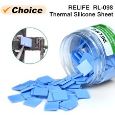 RELIFE RL-098 100PCS Pre-Cut Thermal Insulation Pads IC Chip Self-Adhesive Silic picture