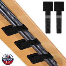 100 Pcs Hook and Loop Cable Straps, Self Adhesive Cord Organizers for Desk, Reus picture