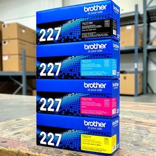 Brother TN227 High Yield Toner Cartridge Set 4 Colors BK C M Y New Sealed Box picture