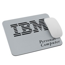 IBM Personal Computer Mousepad (9.5x7.75 in) – Retro Geek Desk Decor sil picture