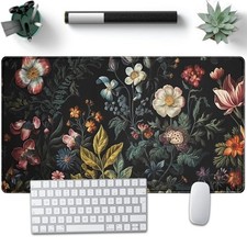 1pc Floral Table Mat, Dark Academia Vintage Aesthetic Table Mat, Floral Plant picture
