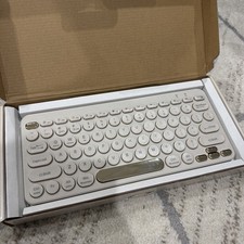 North Compact Round Key Wireless Keyboard - Beige - QWERTY- 78 Keys picture