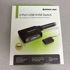 IOGEAR GCS22U 2-Port USB KVM Switch Two Computers One Monitor VGA NEW in Box picture