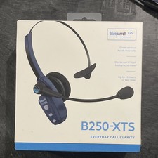BlueParrott B250-XTS Bluetooth Headset, Noise Blocking, 20h Talk, Blue/Black picture