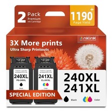 Ankink 240XL 241XL Ink Cartridges Replacement Canon PG-240 CL-241 Combo Pack picture