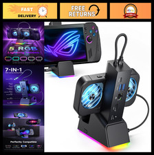 7-in-1 Docking Station for Steam Deck, ROG Ally, Legion Go - 4K HDMI, RGB Fan, U picture
