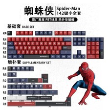 New Spider-Man Keycap 142 Keys Set Cherry Profile PBT For Mechanical Keyboard picture