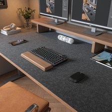 DAWNTREES Large Felt Desk Mat, 47.2