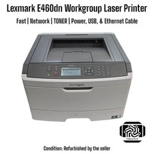 Lexmark E460dn Workgroup Laser Printer | Duplex | Network | Fast & Reliable picture