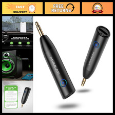 Bluetooth 5.4 Car Aux Adapter with Enhanced Mic, 3.5mm Jack, USB-C Charging, Stu picture